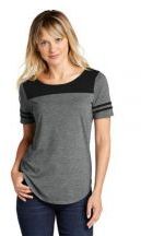 Sport-Tek � Ladies PosiCharge � Tri-Blend Wicking Fan Tee